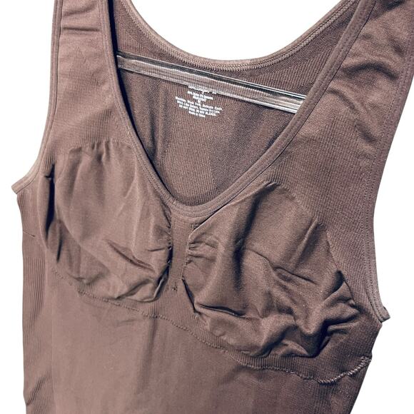 GENIE Womens Shapewear Camisole Tank Top Sz XL Brown Quietluxury Stretch - Picture 3 of 6